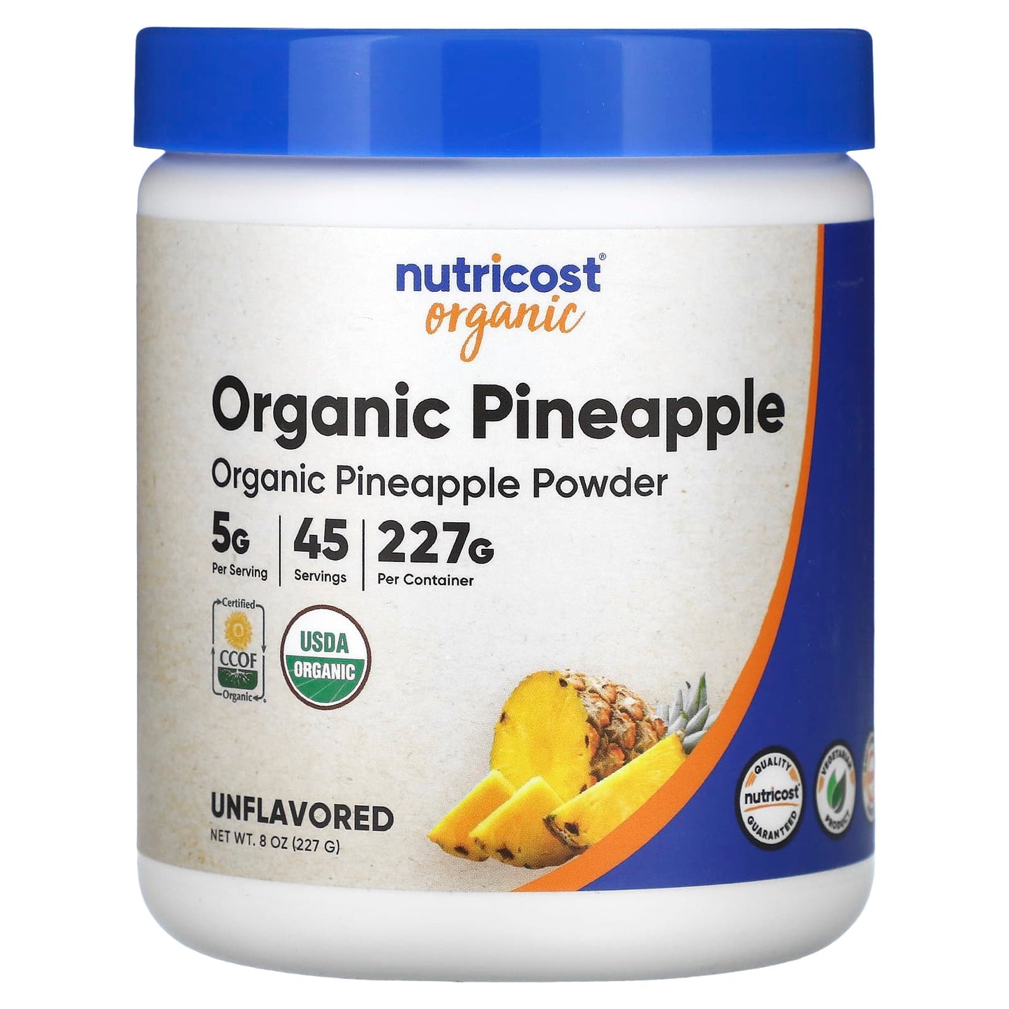 Nutricost-Organic Pineapple Powder-Unflavored-8 oz (227 g)