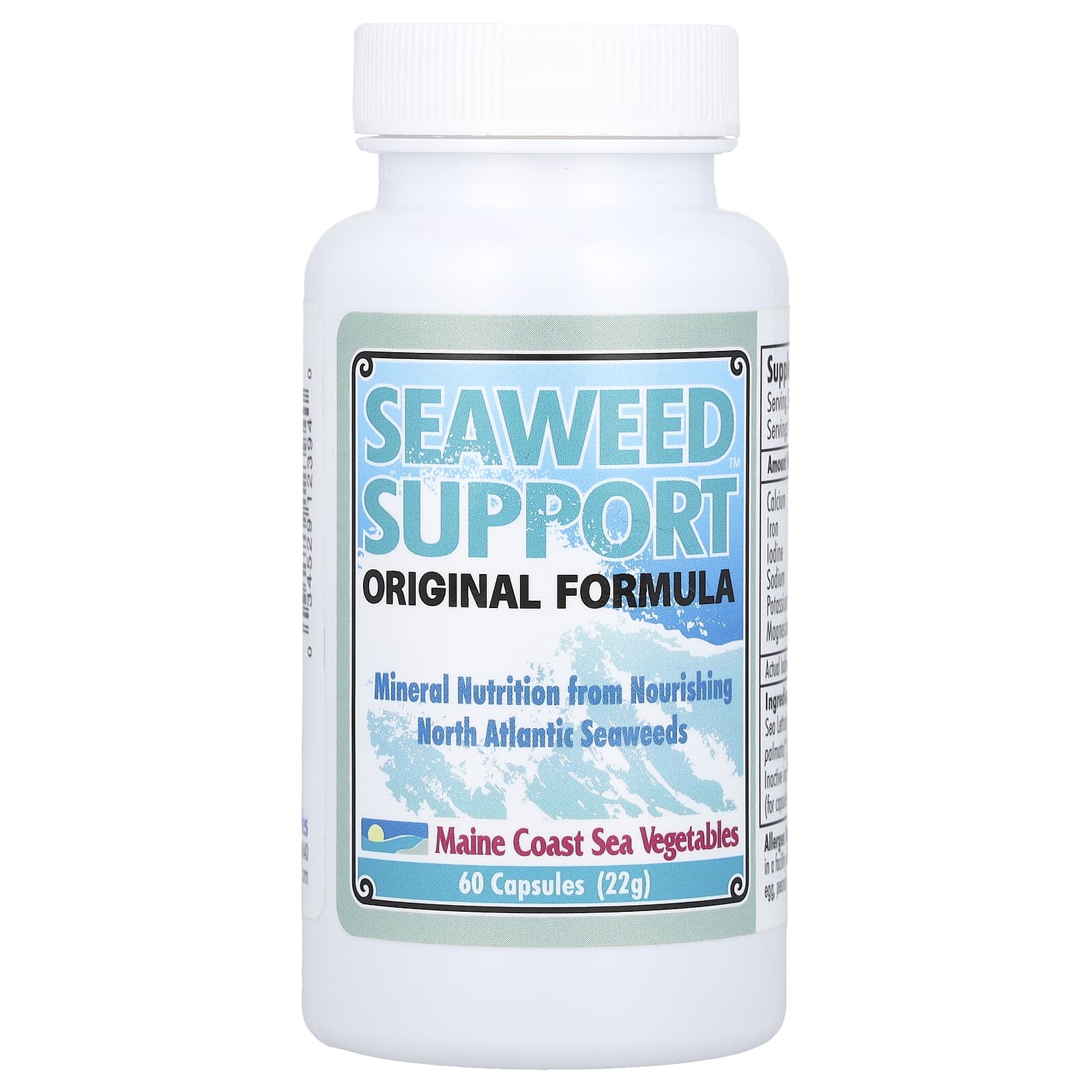 Maine Coast Sea Vegetables-Seaweed Support-Original Formula-60 Capsules