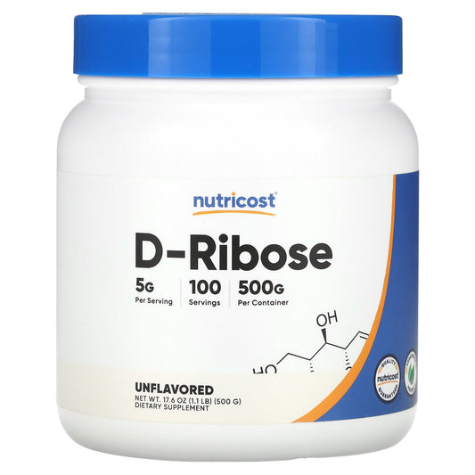 Nutricost-D-Ribose-Unflavored-17.6 oz (500 g)