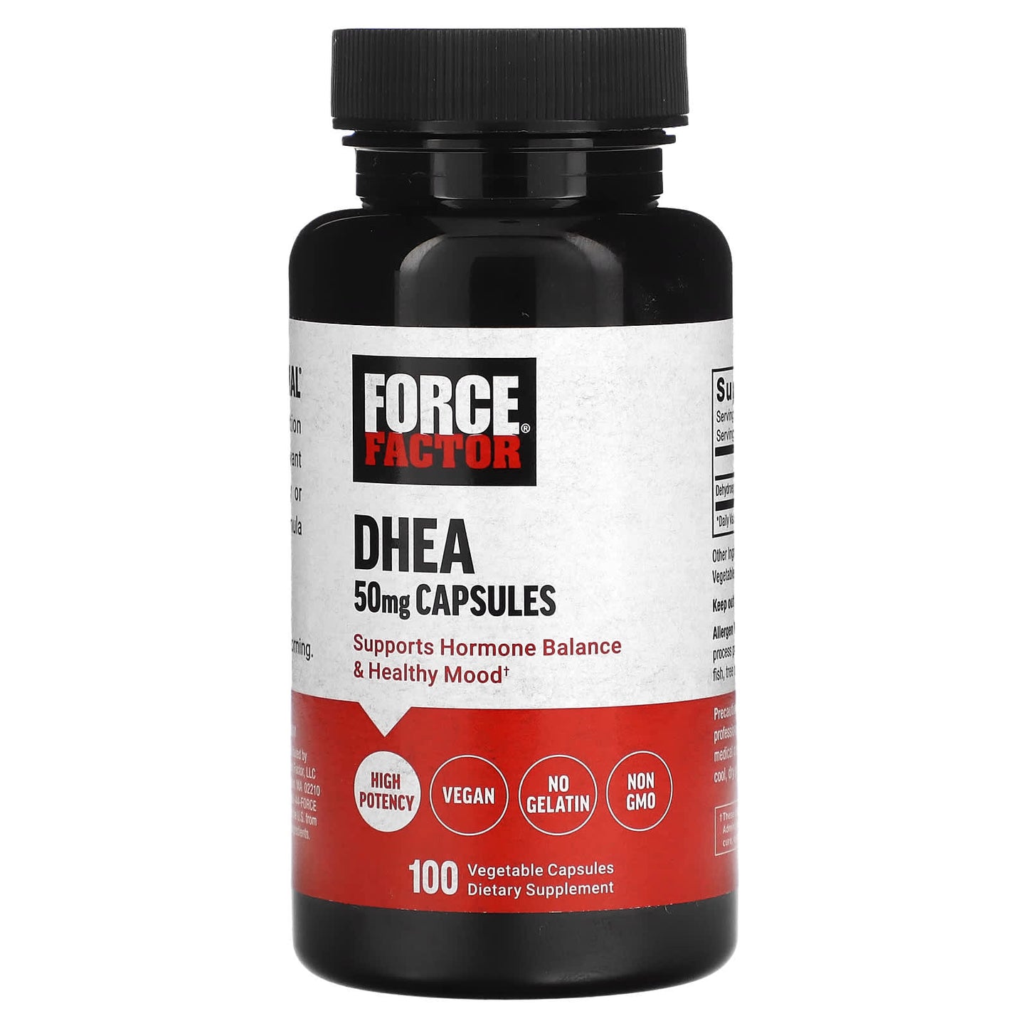 Force Factor-DHEA-50 mg-100 Vegetable Capsules