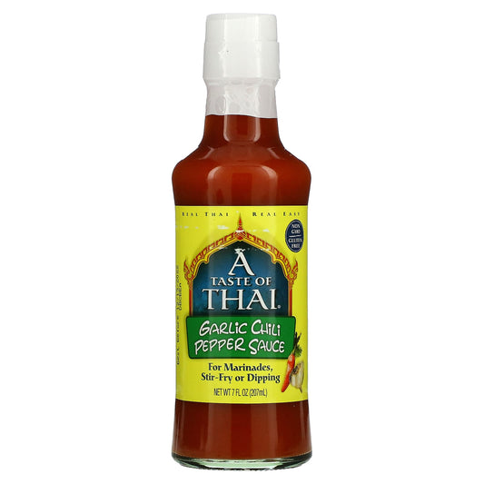 A Taste Of Thai-Garlic Chili Pepper Sauce-7 fl oz (207 ml)