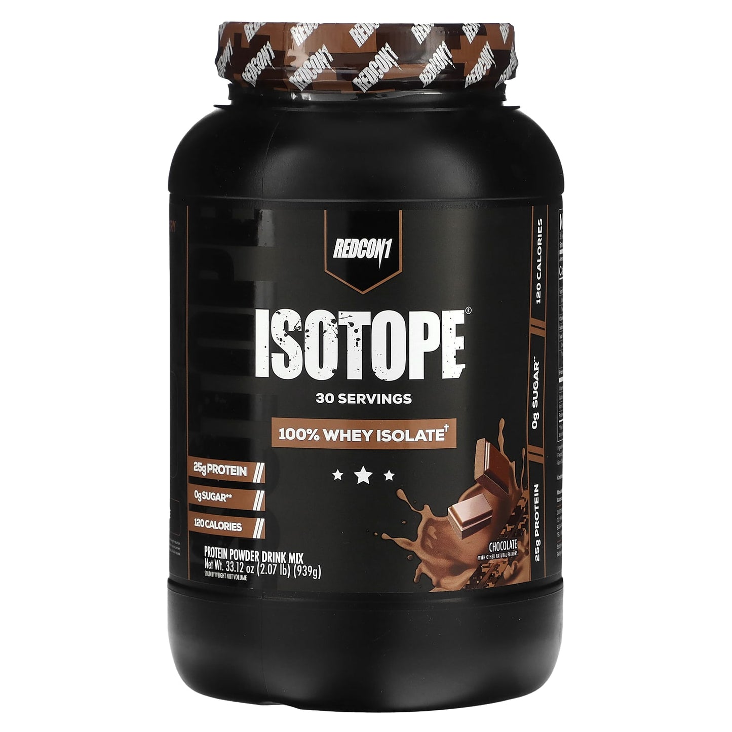 Redcon1-Isotope-Protein Powder Drink Mix-Chocolate-2.07 lbs (939 g)