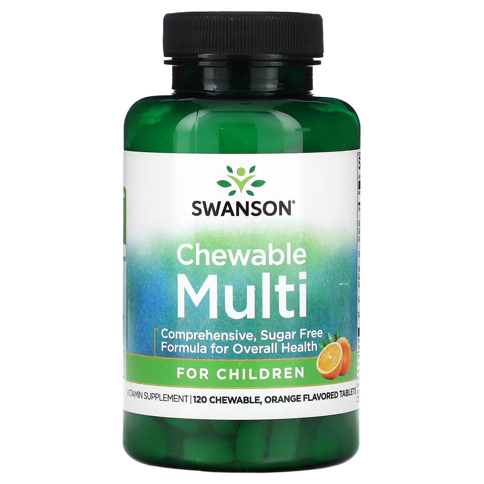 Swanson-Chewable Multi for Children-Orange-120 Chewable Tablets