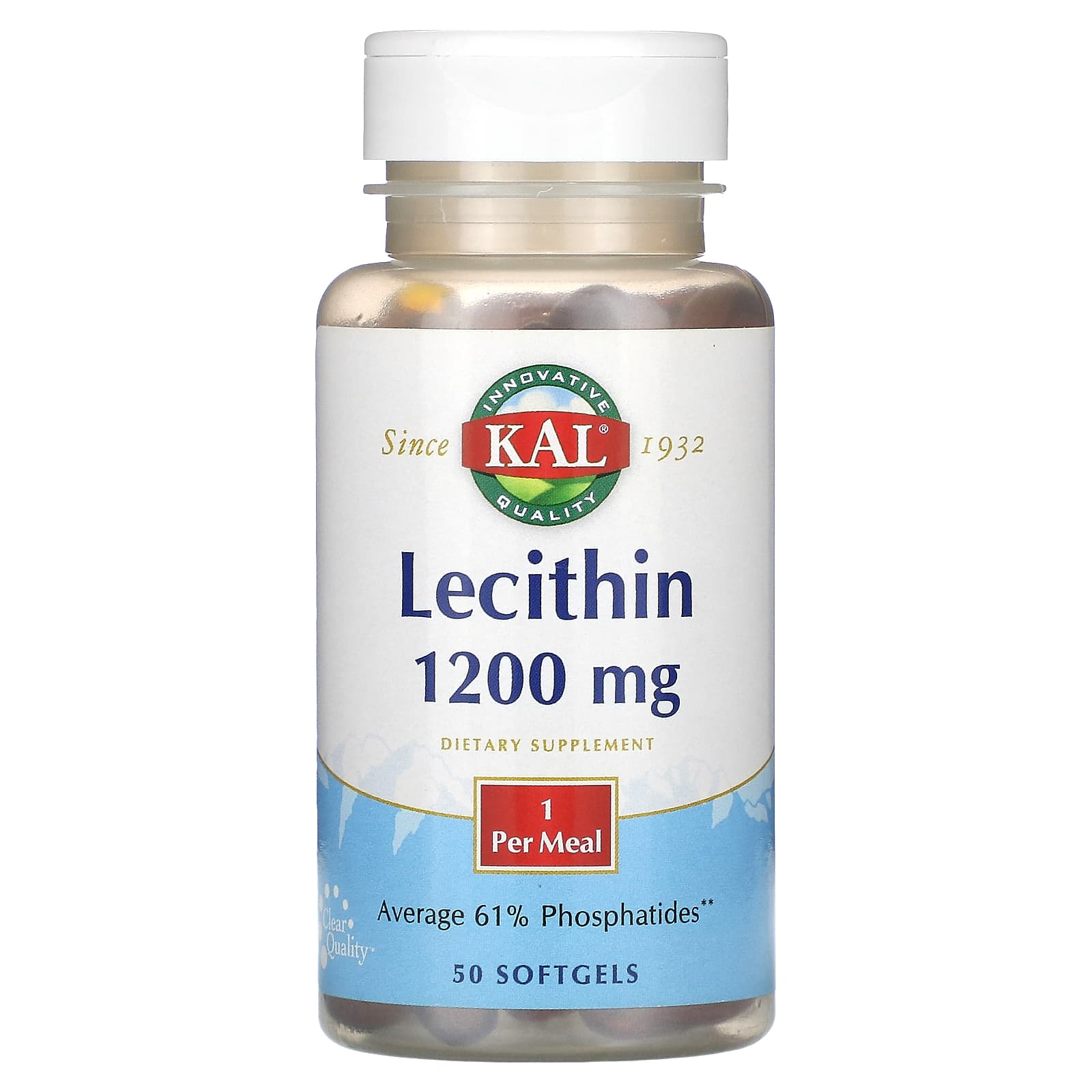 KAL-Lecithin -1,200 mg-50 Softgels