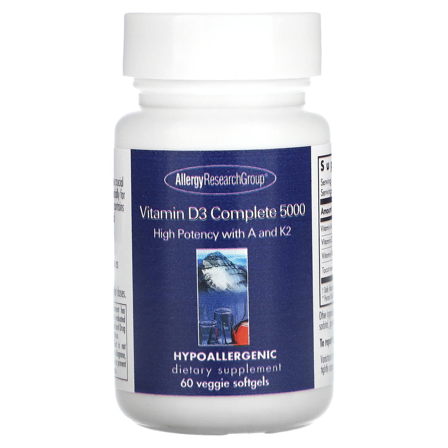 Allergy Research Group-Vitamin D3 Complete 5000-60 Veggie Softgels