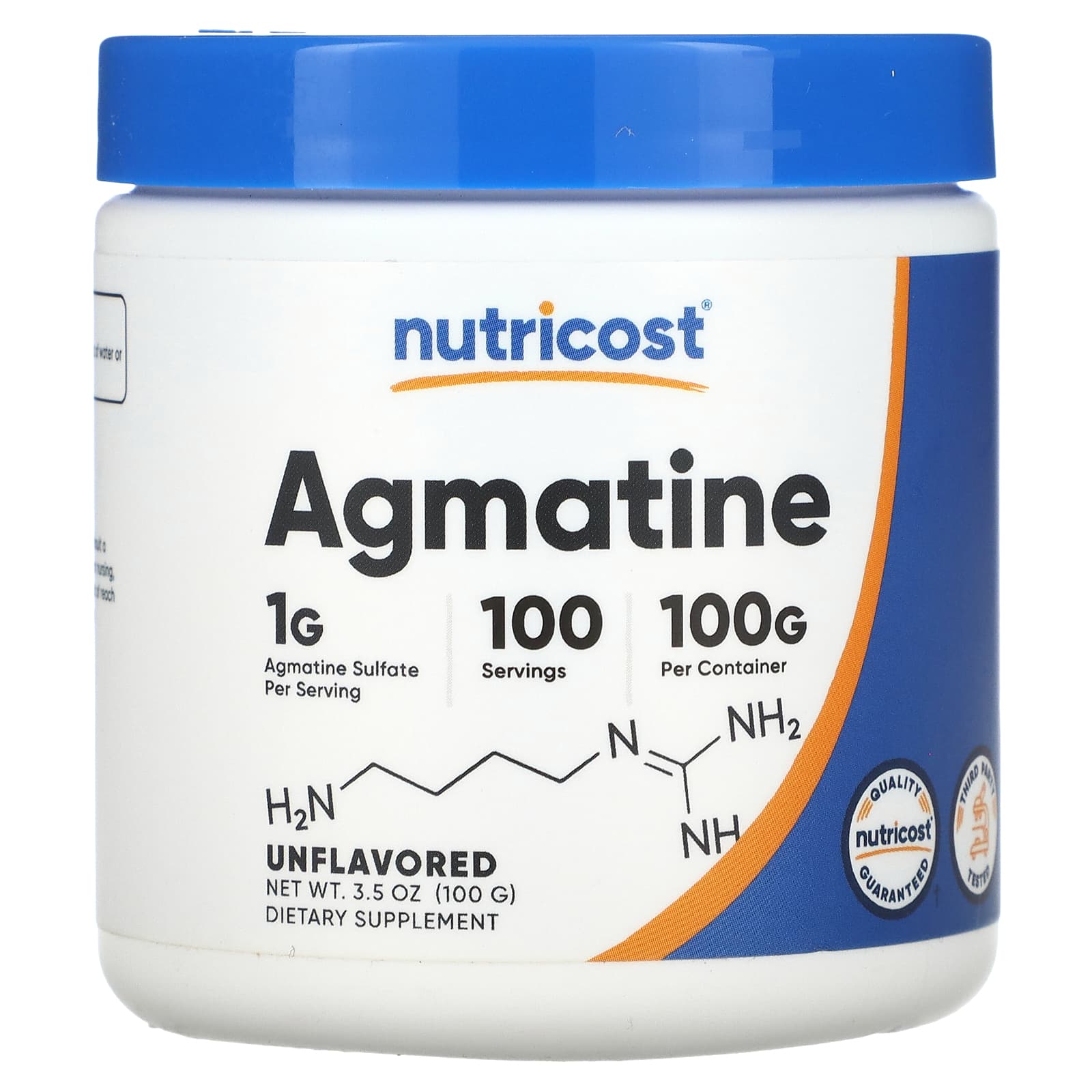 Nutricost-Agmatine-Unflavored-3.5 oz (100 g)