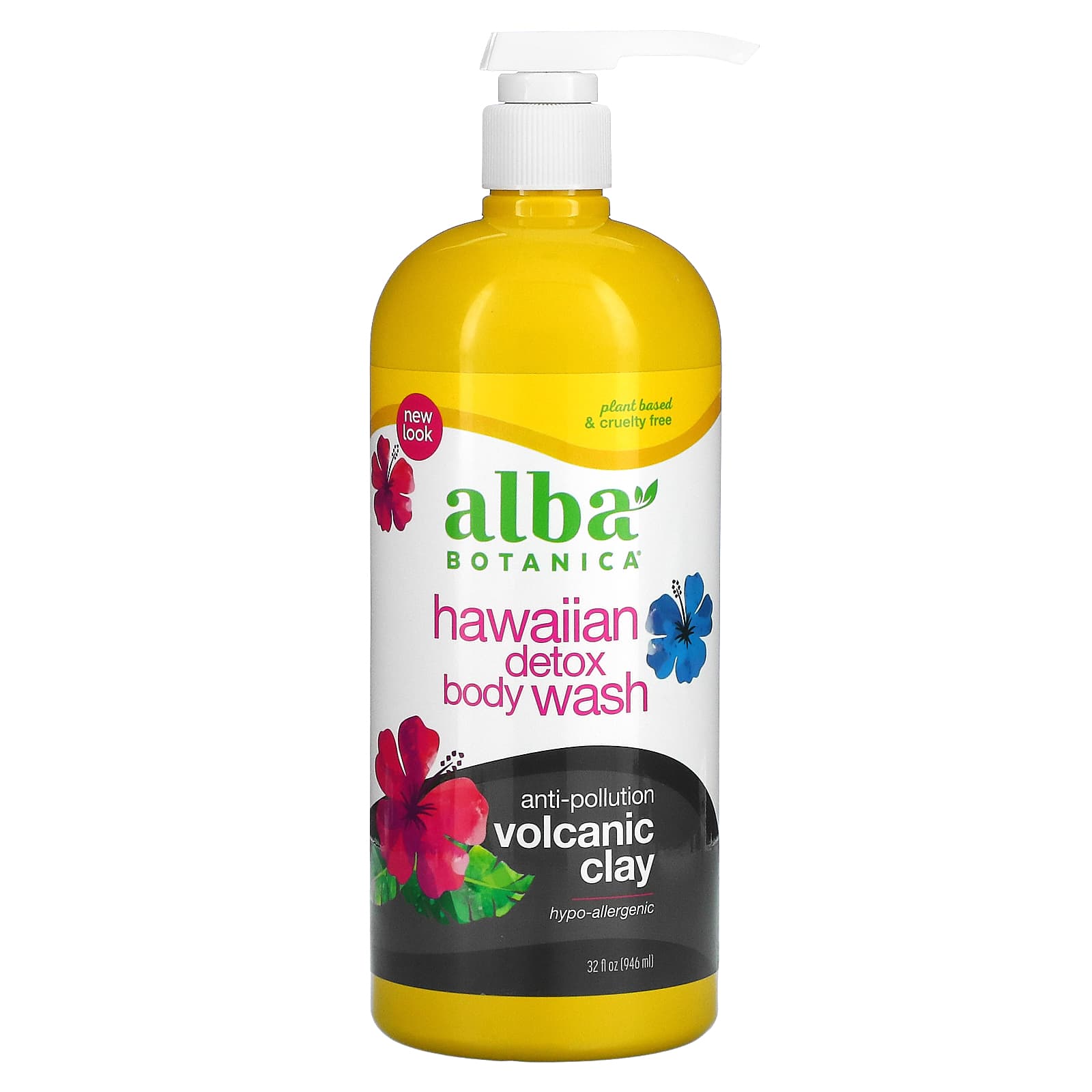 Alba Botanica-Hawaiian Detox Body Wash-32 fl oz (946 ml)