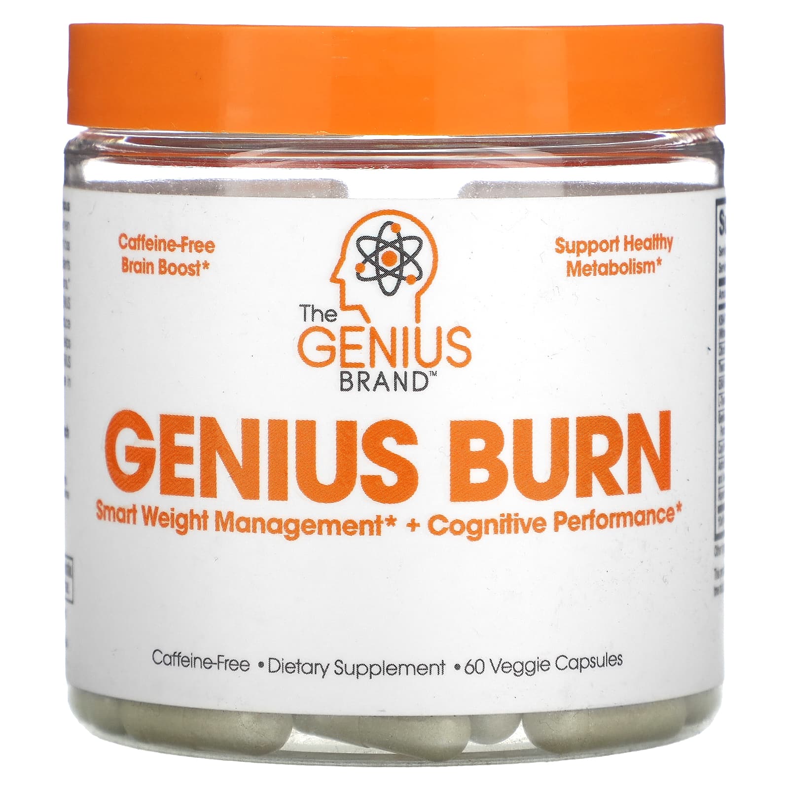 The Genius Brand-Genius Burn-Caffeine-Free-60 Veggie Capsules