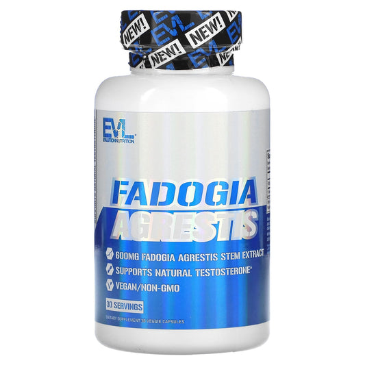 EVLution Nutrition-Fadogia Agrestis-600 mg-30 Veggie Capsules