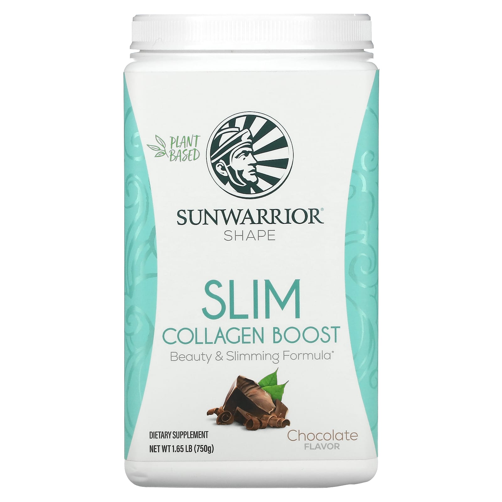 Sunwarrior-Shape-Slim Collagen Boost-Chocolate-1.65 lb (750 g)