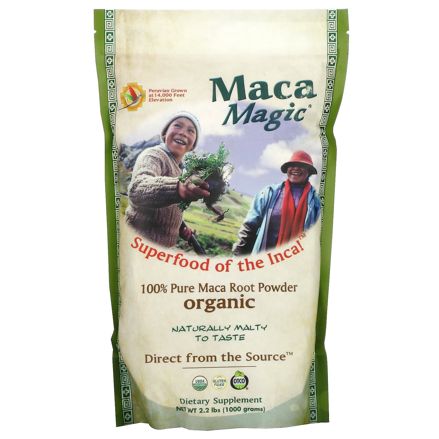 Maca Magic-Organic 100% Pure Maca Root Powder-2.2 lbs (1,000 g)