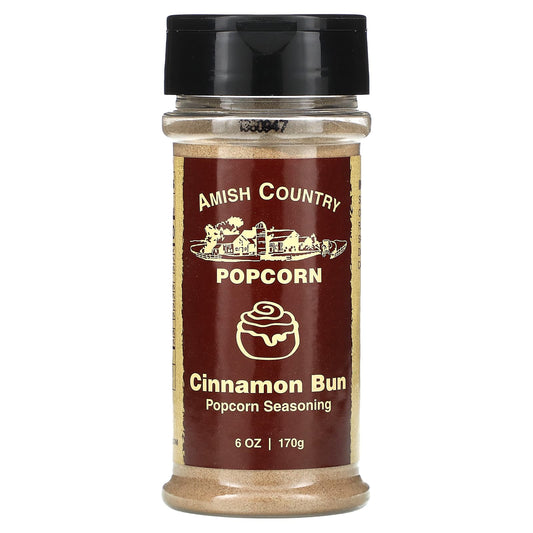 Amish Country Popcorn-Popcorn Seasoning-Cinnamon Bun -6 oz (170 g)