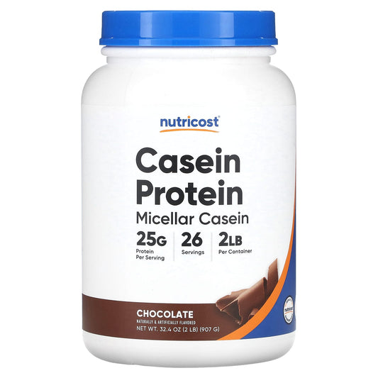 Nutricost-Casein Protein-Chocolate-2 lb (907 g)