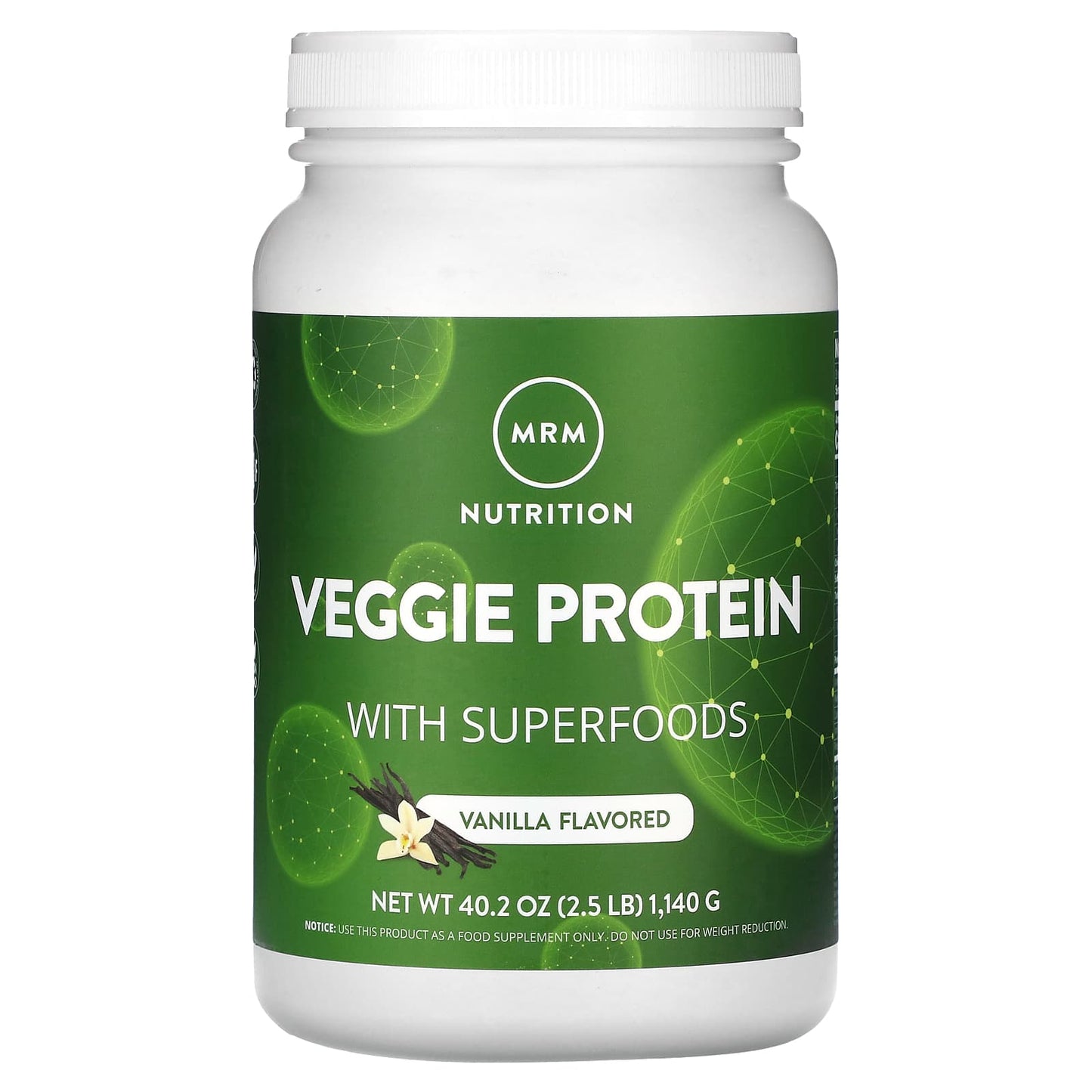 MRM Nutrition-Veggie Protein with Superfoods-Vanilla-2.5 lb (1,140 g)