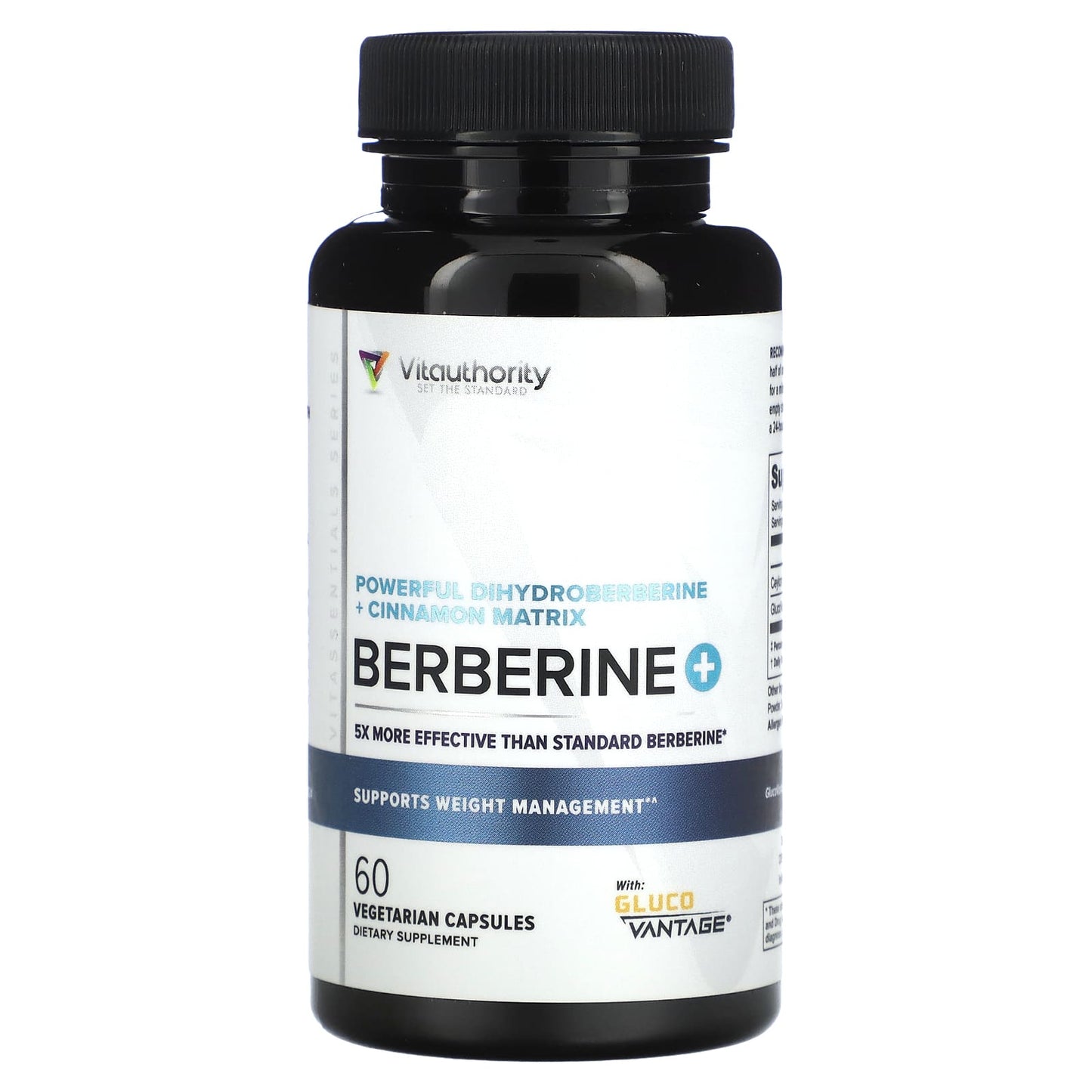 Vitauthority-Berberine Plus with Dihydroberberine and Ceylon Cinnamon-60 Vegetarian Capsules