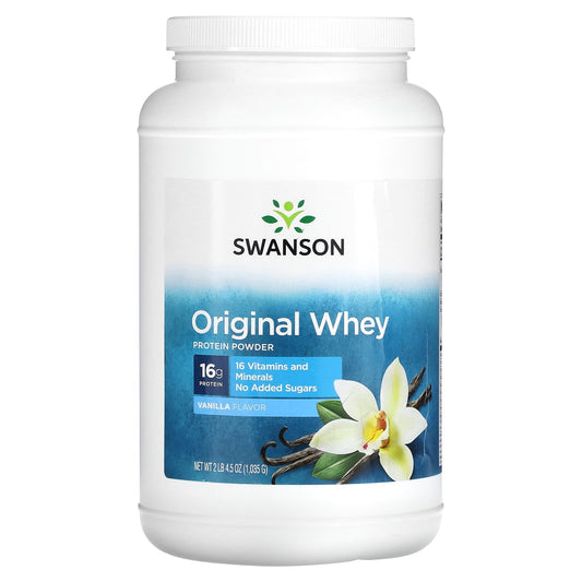 Swanson-Original Whey Protein Powder-Vanilla-2 lb 4.5 oz (1,035 g)