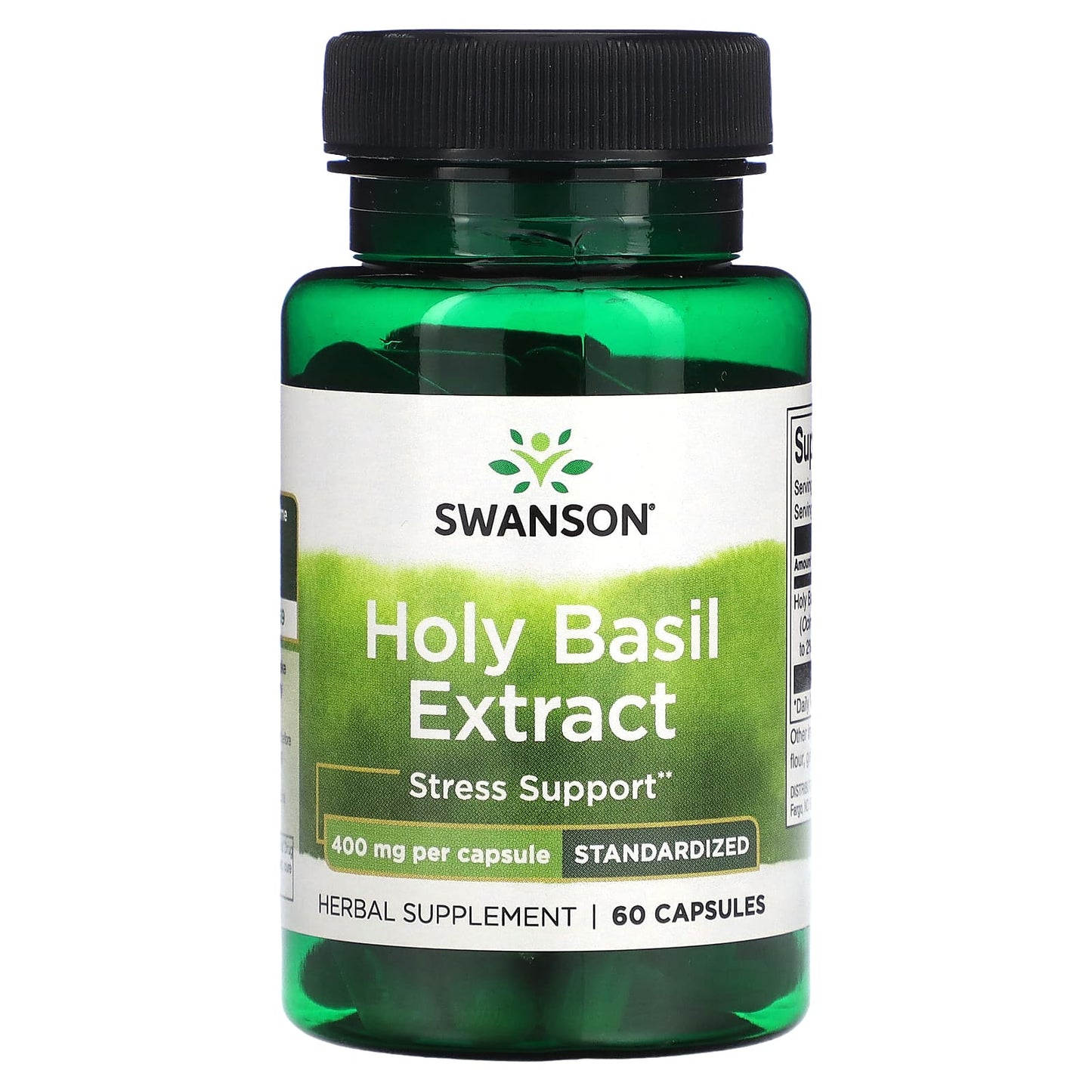 Swanson-Holy Basil Extract-Standardized -400 mg-60 Capsules