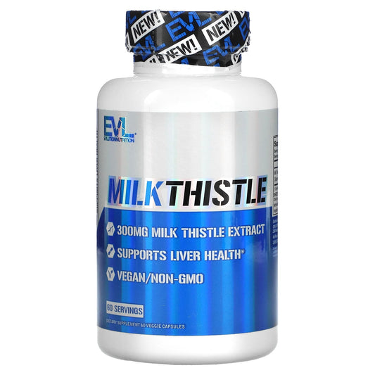 EVLution Nutrition-Milk Thistle-300 mg-60 Veggie Capsules