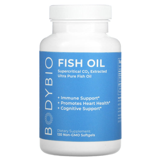 BodyBio-Fish Oil-120 Non-GMO Softgels