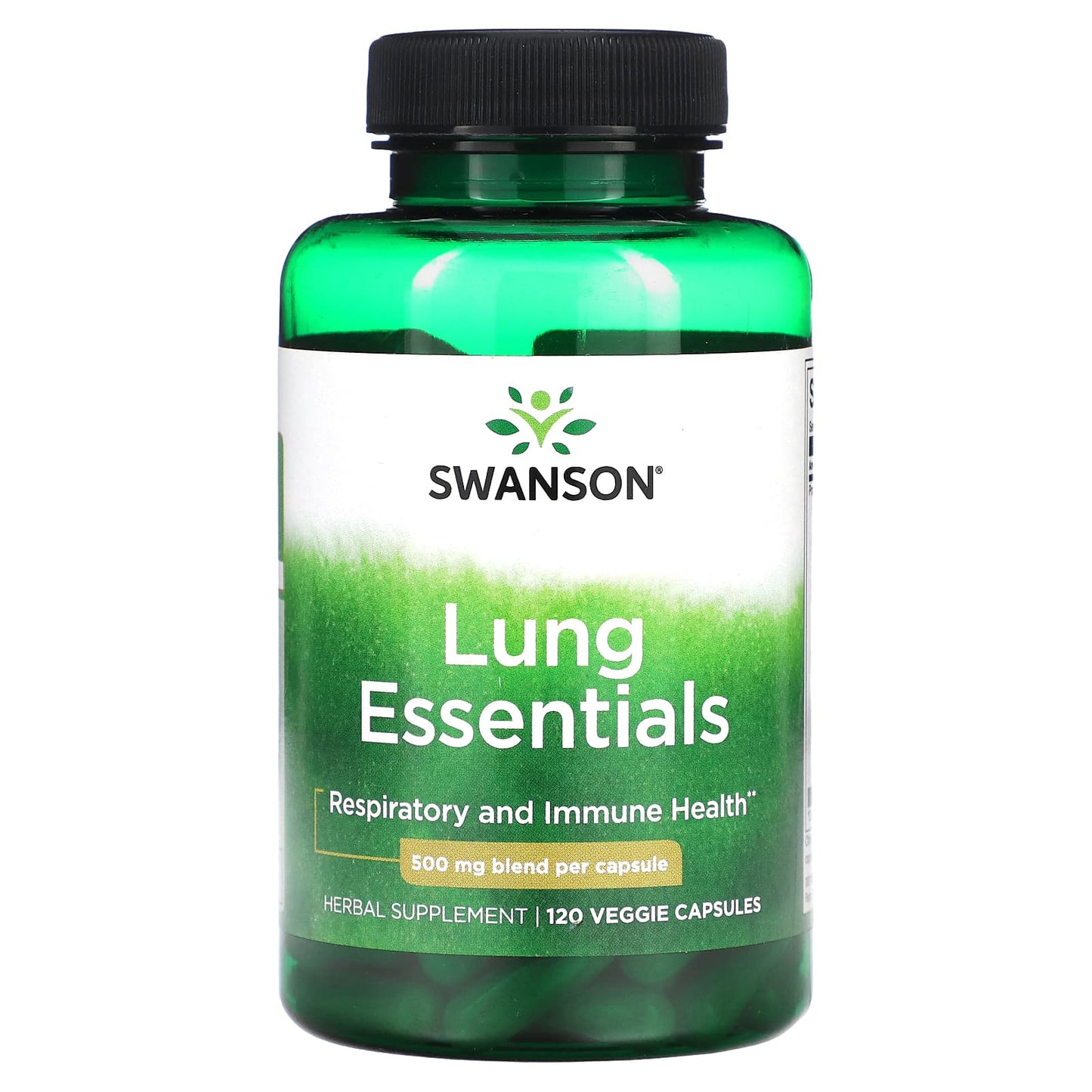 Swanson-Lung Essentials-500 mg-120 Veggie Capsules