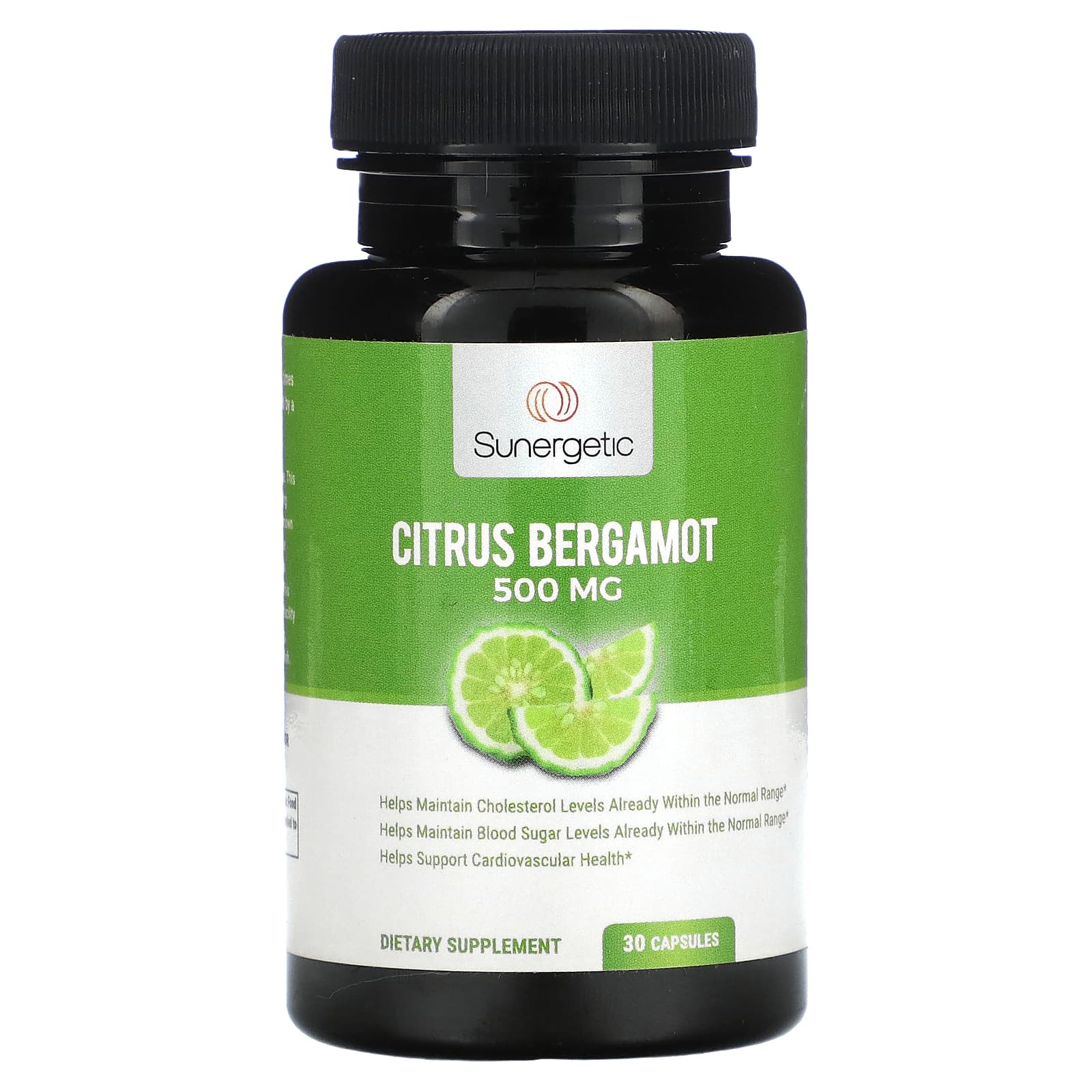 Sunergetic-Citrus Bergamot-500 mg -30 Capsules