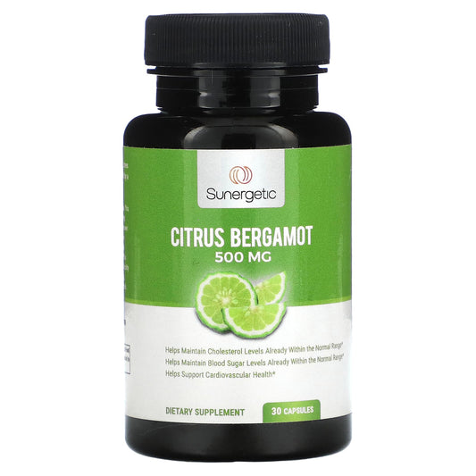 Sunergetic-Citrus Bergamot-500 mg -30 Capsules