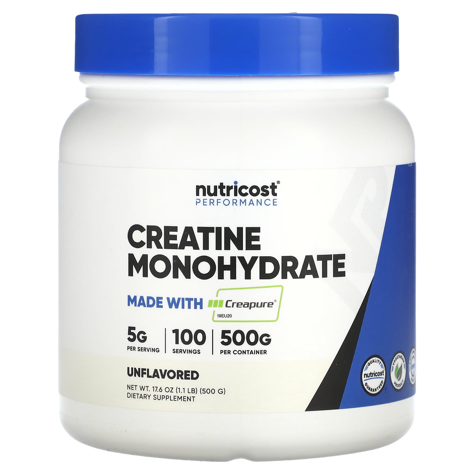 Nutricost-Performance-Creatine Monohydrate-Unflavored-1.1 lb (500 g)