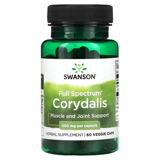 Swanson-Full Spectrum Corydalis-400 mg-60 Veggie Caps