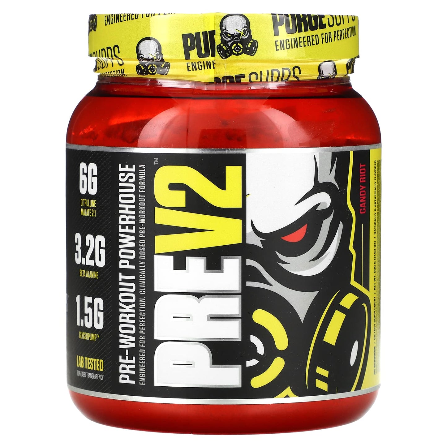 MuscleSport-Pre V2-Pre-Workout Powerhouse-Candy Riot-17.64 oz (500 g)