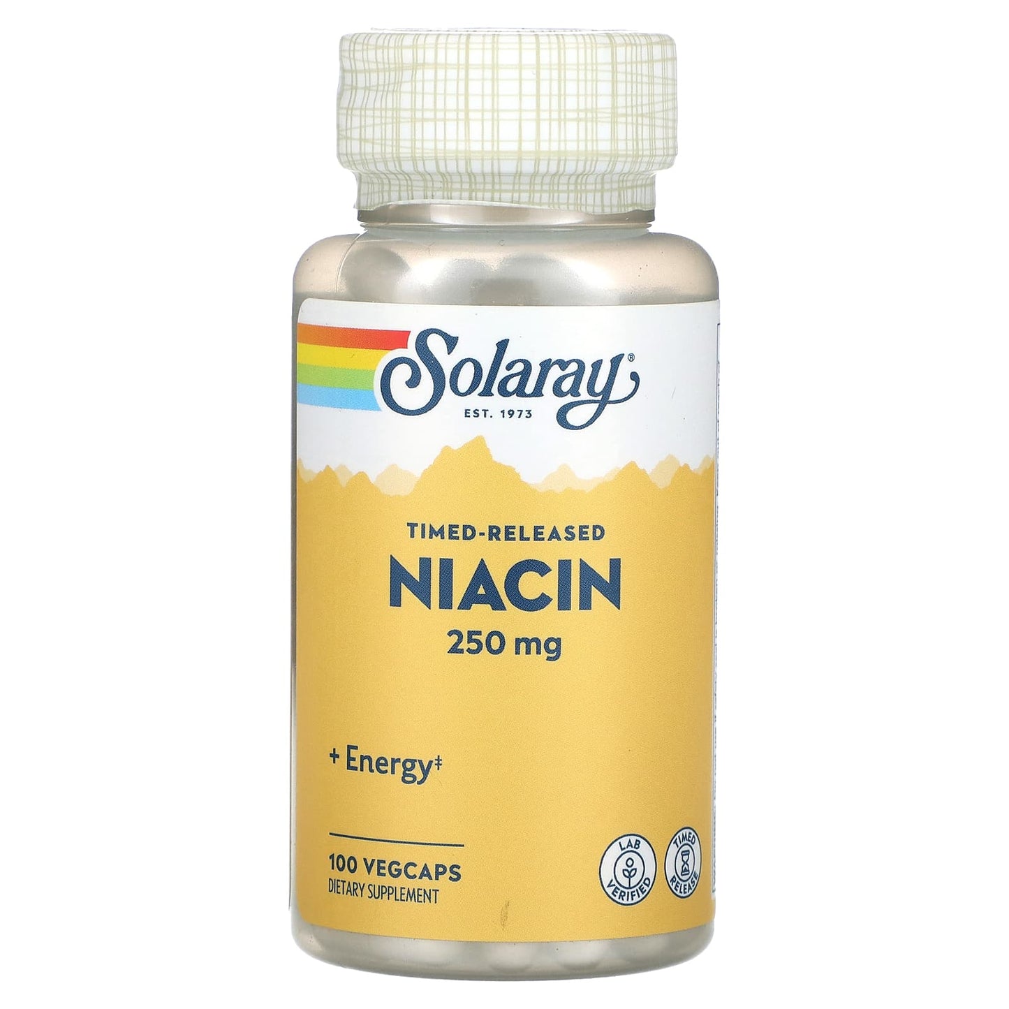 Solaray-Timed-Released Niacin-250 mg-100 VegCaps