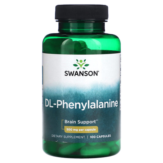 Swanson-DL-Phenylalanine-500 mg-100 Capsules