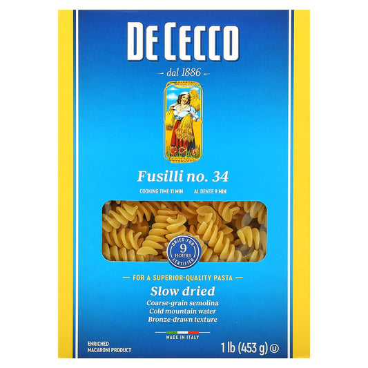 De Cecco-Fusilli No. 34-1 lb (453 g)