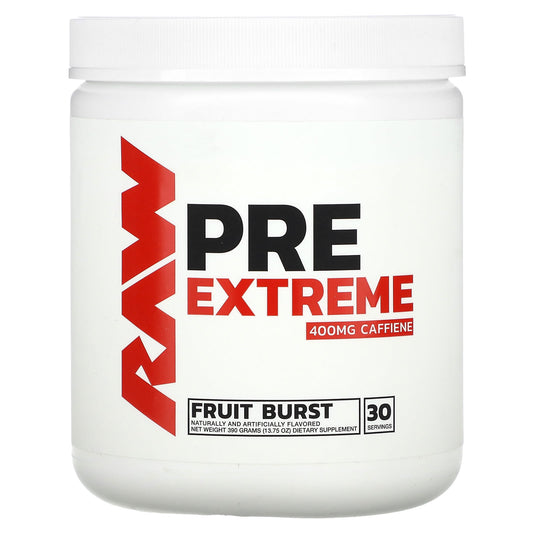 Raw Nutrition-Pre Extreme-Fruit Burst-13.75 oz (390 g)