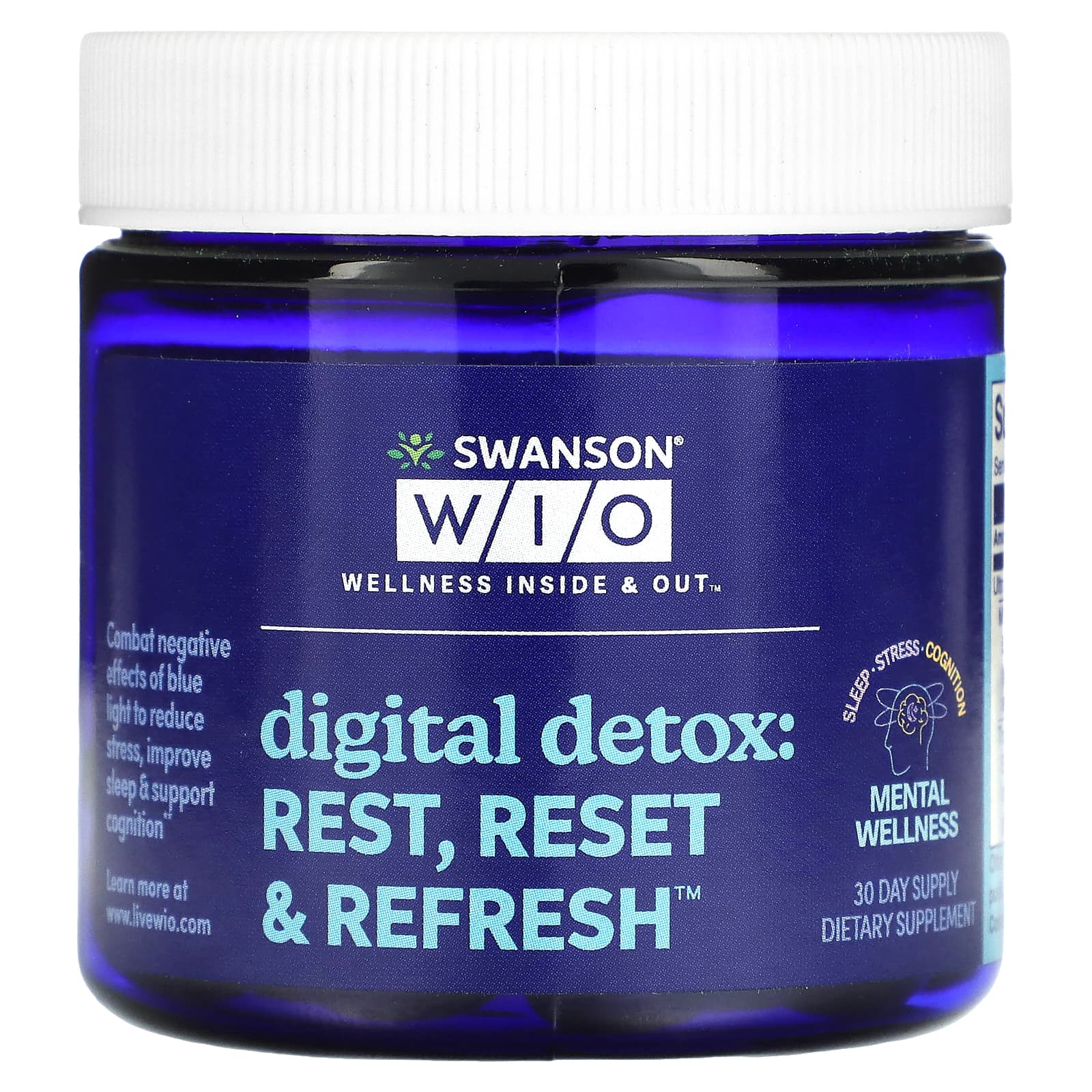 Swanson WIO-Digital Detox: Rest-Reset & Refresh-30 Softgels