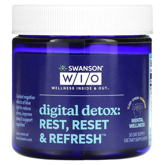 Swanson WIO-Digital Detox: Rest-Reset & Refresh-30 Softgels