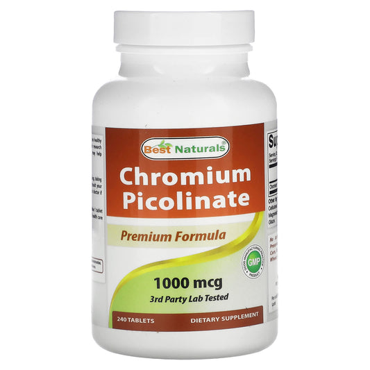 Best Naturals-Chromium Picolinate-1,000 mcg-240 Tablets