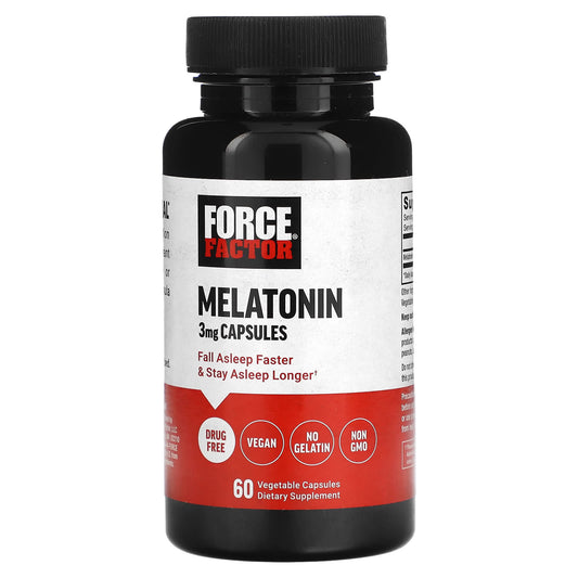 Force Factor-Melatonin -3 mg-60 Vegetable Capsules