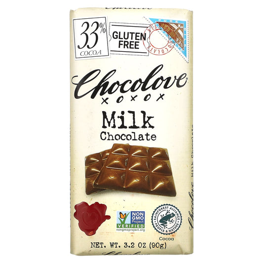 Chocolove-Milk Chocolate-33% Cocoa-3.2 oz (90 g)