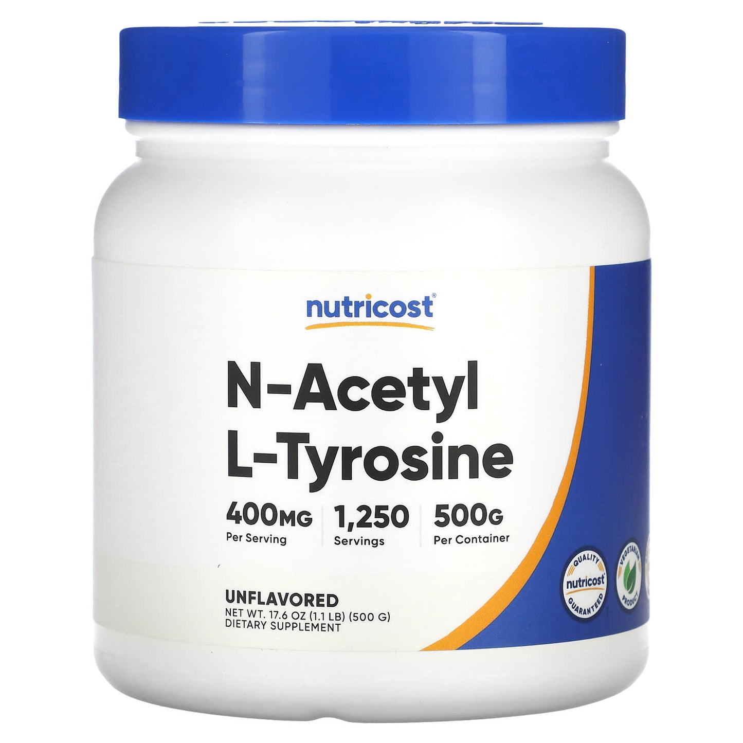 Nutricost-N-Acetyl L-Tyrosine-Unflavored-17.6 oz (500 g)