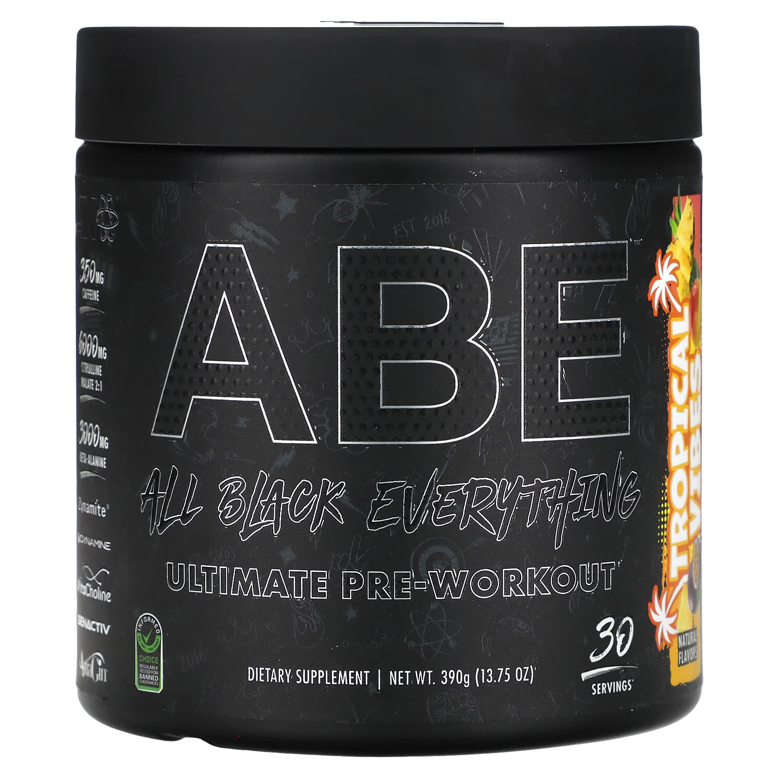 ABE-Ultimate Pre-Workout-Tropical Vibes-13.75 oz (390 g)