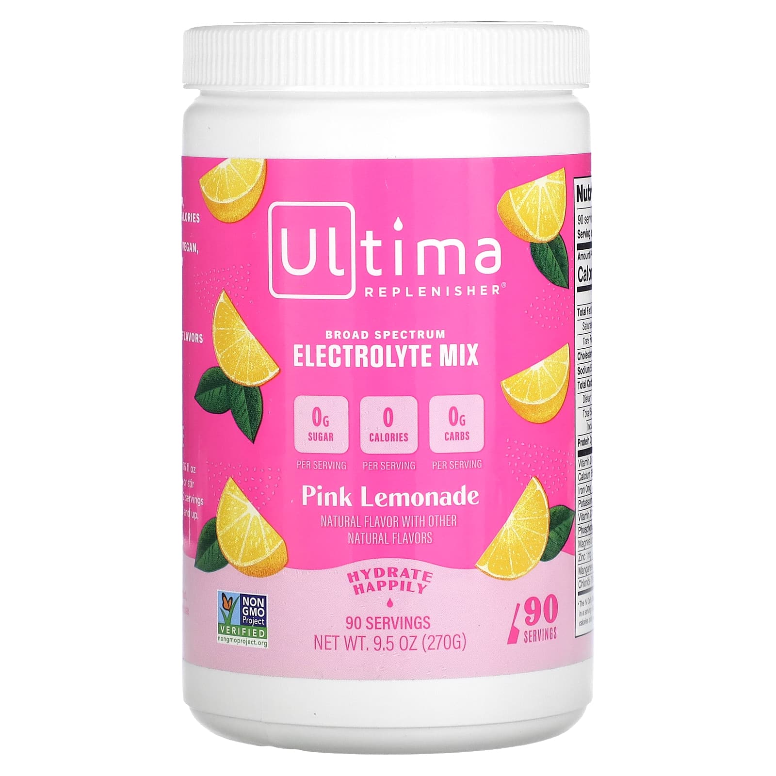 Ultima Replenisher-Electrolyte Mix-Pink Lemonade-9.5 oz (270 g)