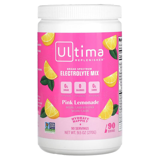 Ultima Replenisher-Electrolyte Mix-Pink Lemonade-9.5 oz (270 g)