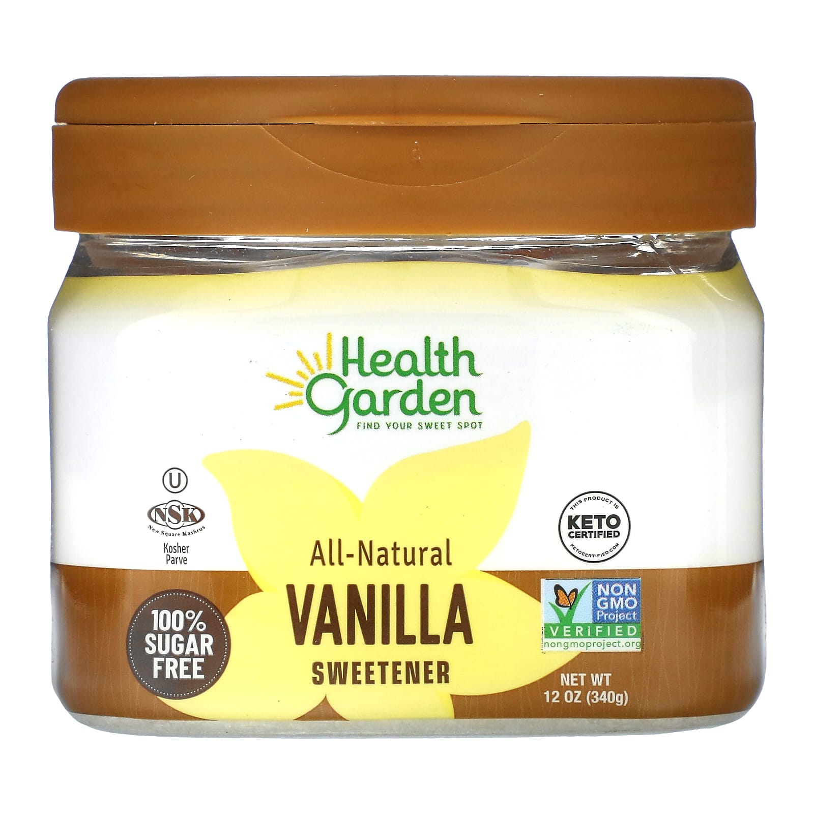 Health Garden-All-Natural Vanilla Sweetener-12 oz (340 g)