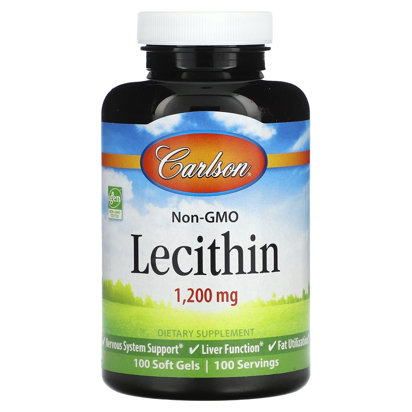 Carlson-Non-GMO Lecithin-1,200 mg-100 Soft Gels