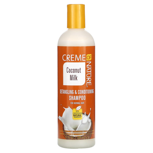 Creme Of Nature-Detangling & Conditioning Shampoo-For Normal Hair-Coconut Milk-12 fl oz (354 ml)