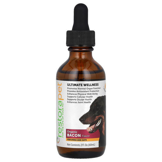 RestoraPet-Ultimate Wellness-For Dogs and Cats-Organic Bacon-2 fl oz (60 ml)