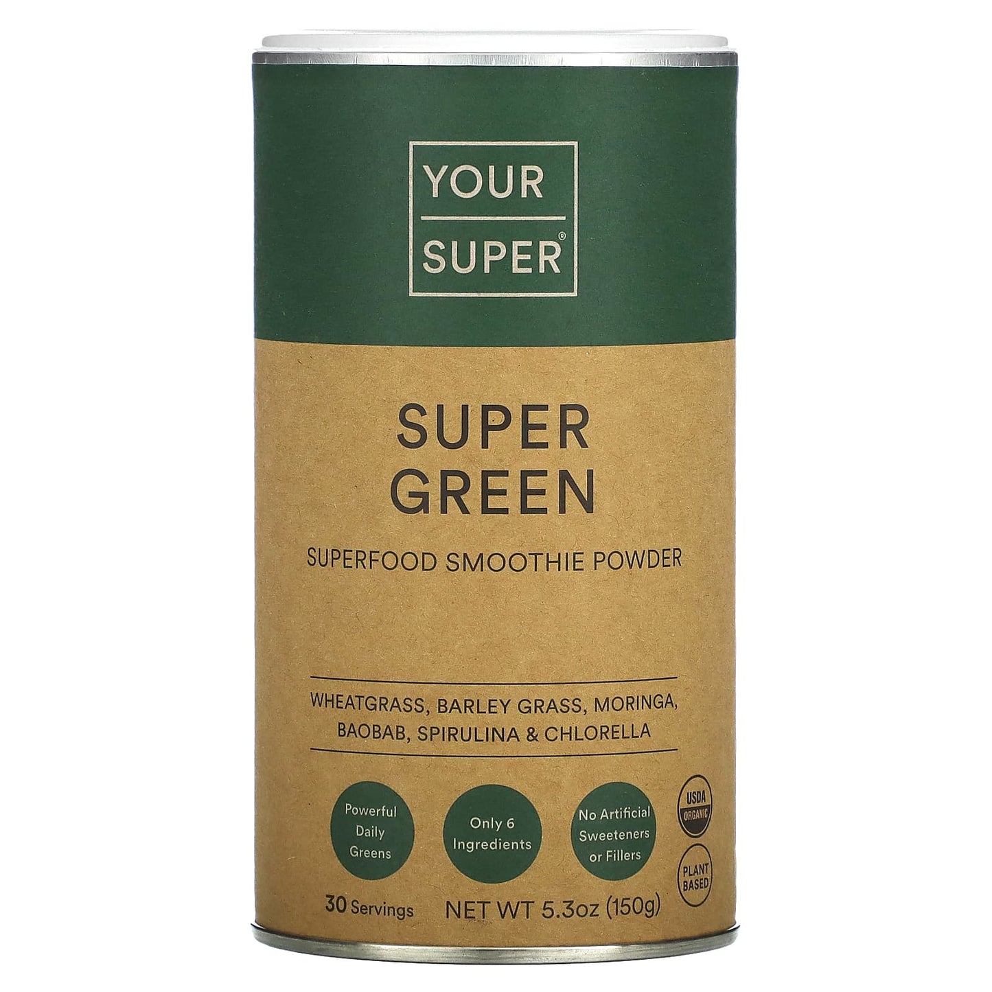 Your Super-Super Green-Superfood Smoothie Powder-5.3 oz (150 g)