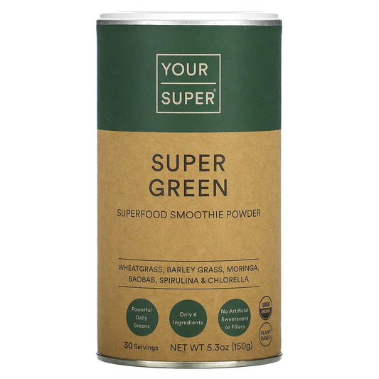 Your Super-Super Green-Superfood Smoothie Powder-5.3 oz (150 g)