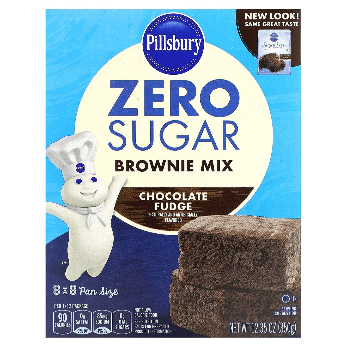 Pillsbury-Zero Sugar-Brownie Mix-Chocolate Fudge-12.35 oz (350 g)