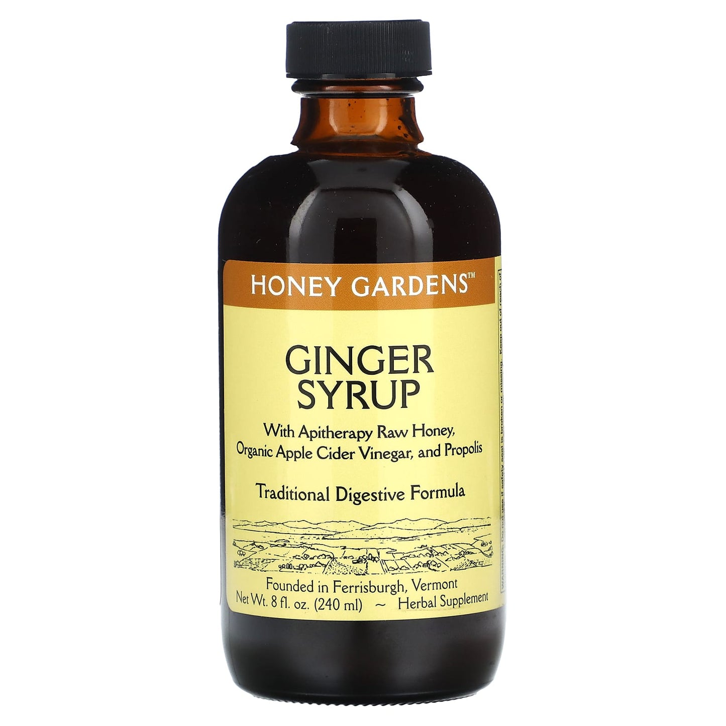 Honey Gardens-Ginger Syrup-8 fl oz (240 ml)